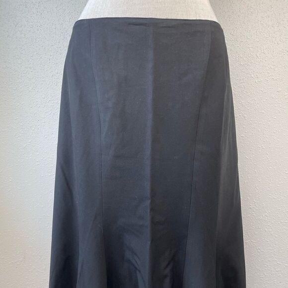 Nine West Black Midi Skirt Size 10 EUC - Picture 2 of 7